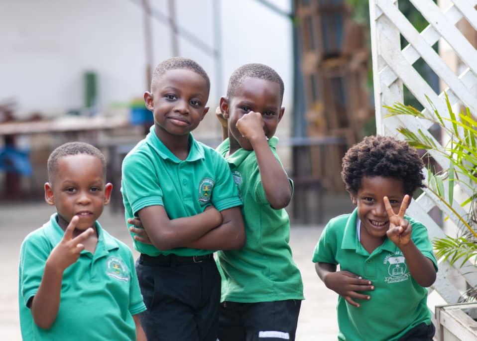 Pupils of Madell Star School smiling in their school uniforms